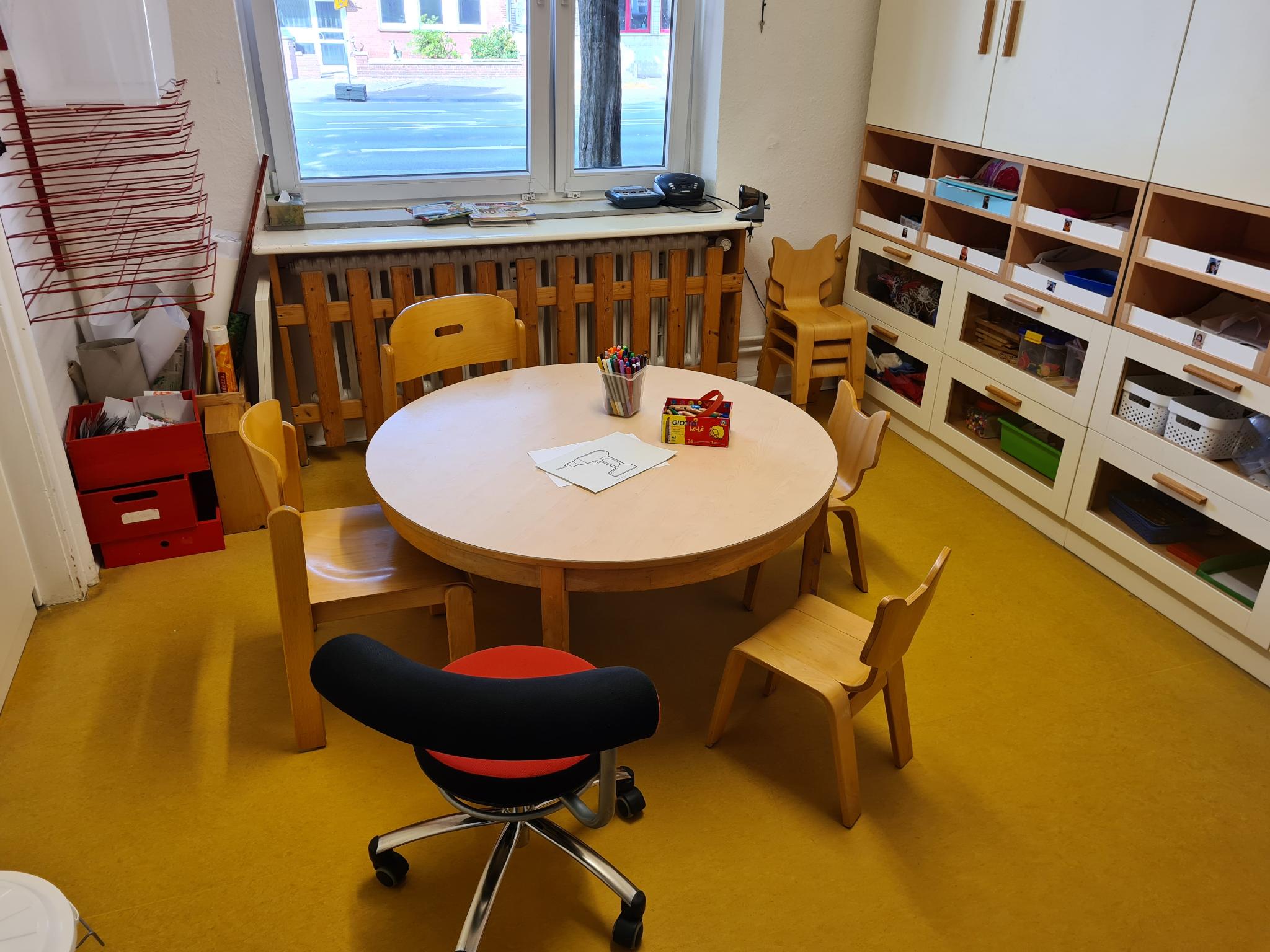Hier können die Kinder kreativ werden