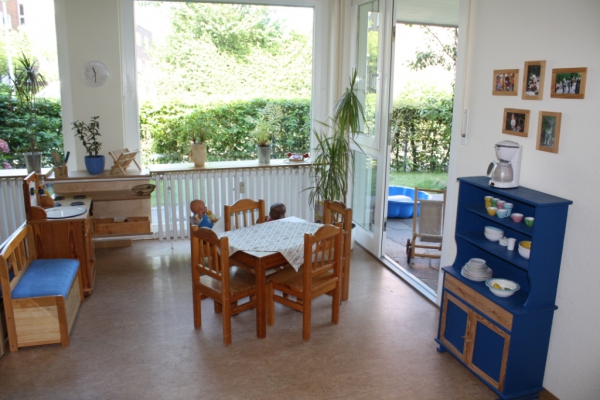 Die Puppenecke in der Nilpferdgruppe