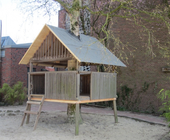 Unser Baumhaus in der Birke