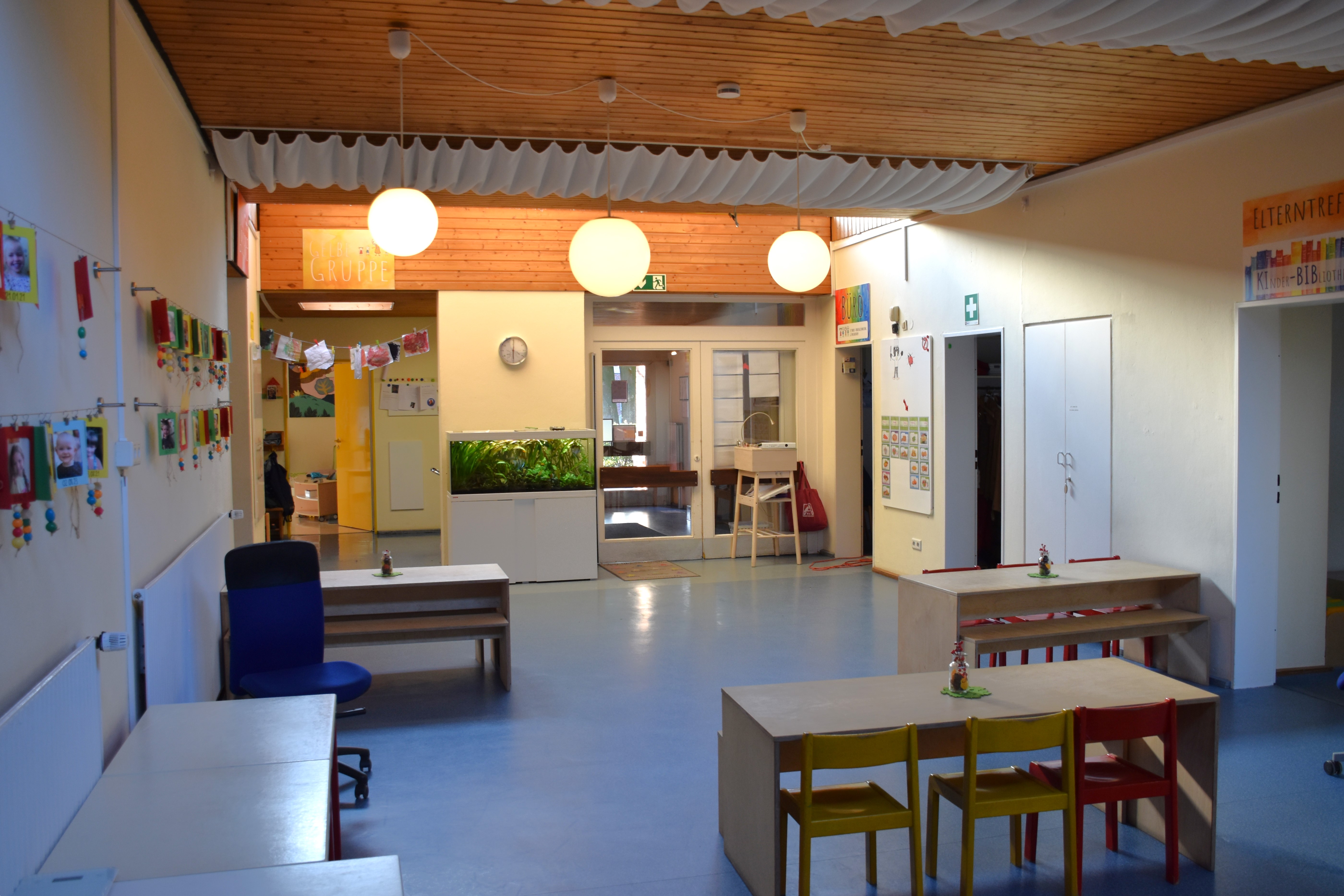 Unser Kinderbistro, wo das Frühstück und Mittagessen eingenommen wird.